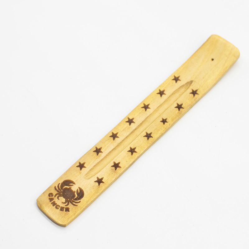 Porte-Encens Bois de Manguier Naturel - Designs Zodiaque Variés