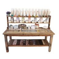 A&C 2.2m Standard Table with top shelf