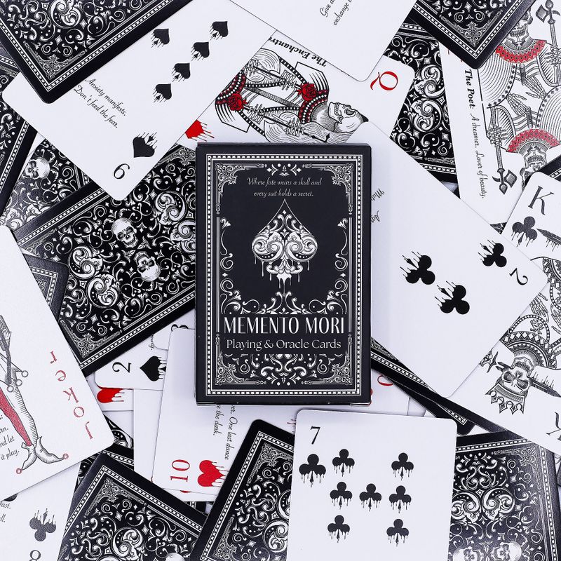Cartes De Jeu Memento Mori & Oracle Gothiques