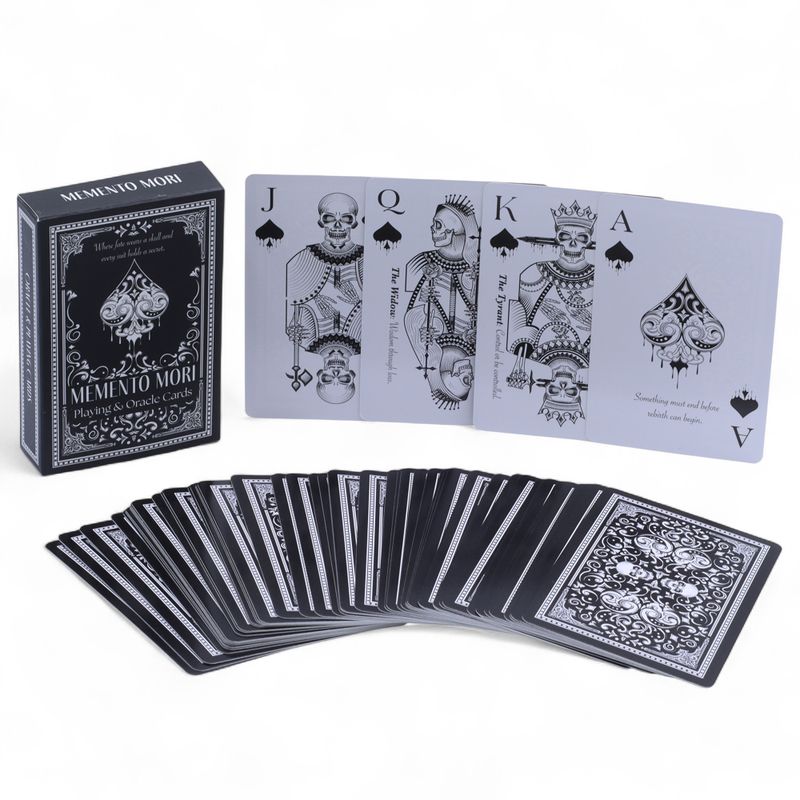 Cartes De Jeu Memento Mori & Oracle Gothiques