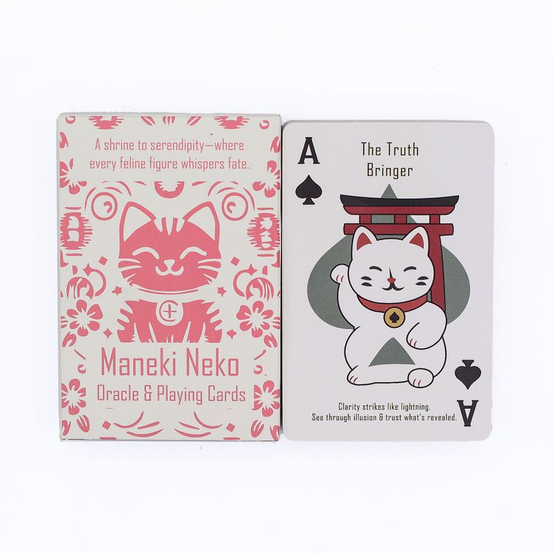 Cartes De Jeu Chats Porte-Bonheur & Oracle – Jeu Maneki Neko