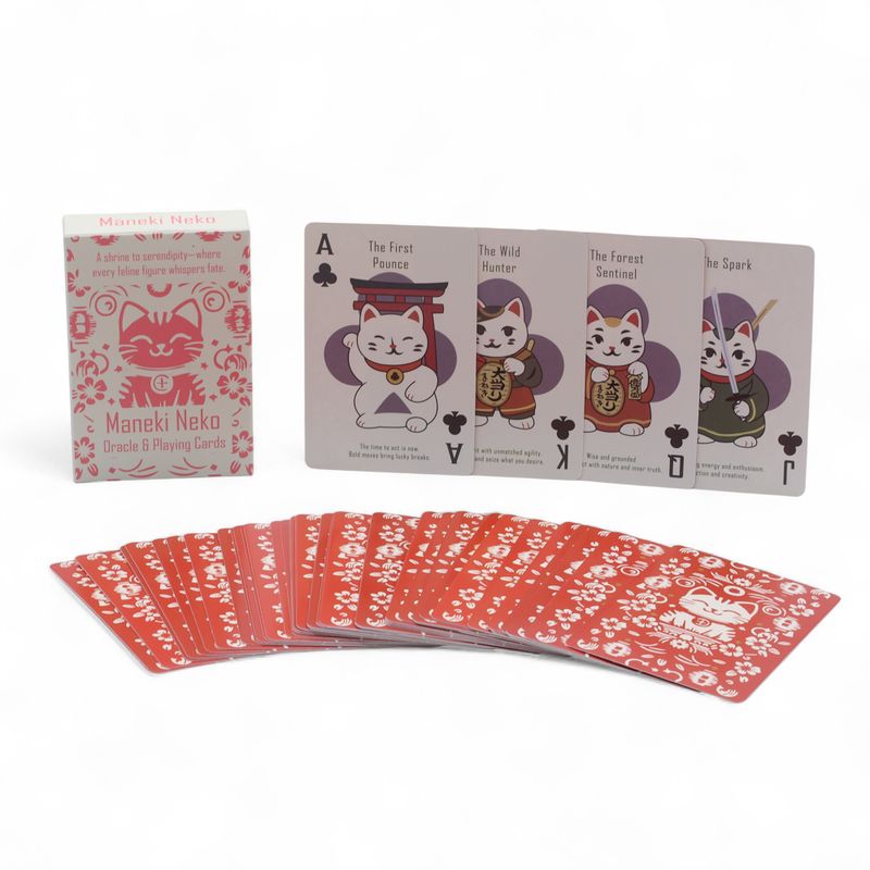 Cartes De Jeu Chats Porte-Bonheur & Oracle – Jeu Maneki Neko