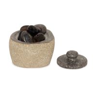 Pot d’Ancrage en Pierre de Rivière – Petit (env. 9x7 cm)