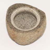 Pot d’Ancrage en Pierre de Rivière – Moyen (env. 12x8 cm)