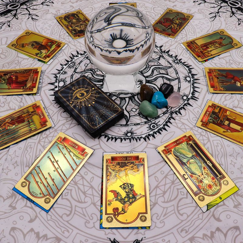 Tapis De Lecture De Tarot – Arbre de Vie (75x75 cm)