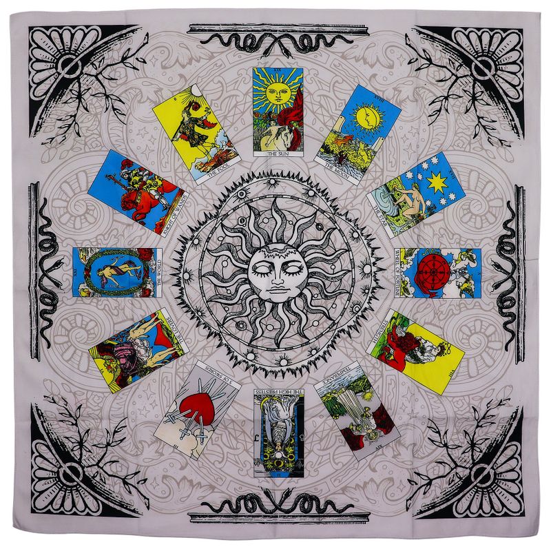 Tapis De Lecture De Tarot – Arbre de Vie (75x75 cm)