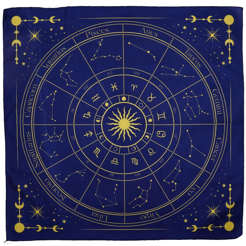 Tapis De Lecture De Tarot – Zodiaque (75x75 cm)