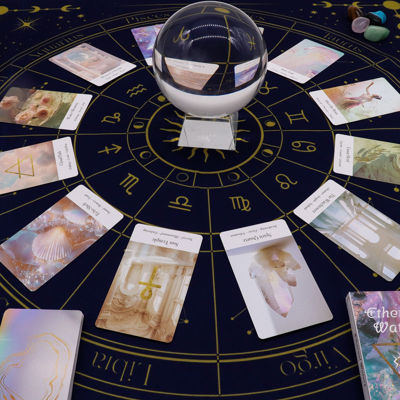 Tapis De Lecture De Tarot – Zodiaque (75x75 cm)