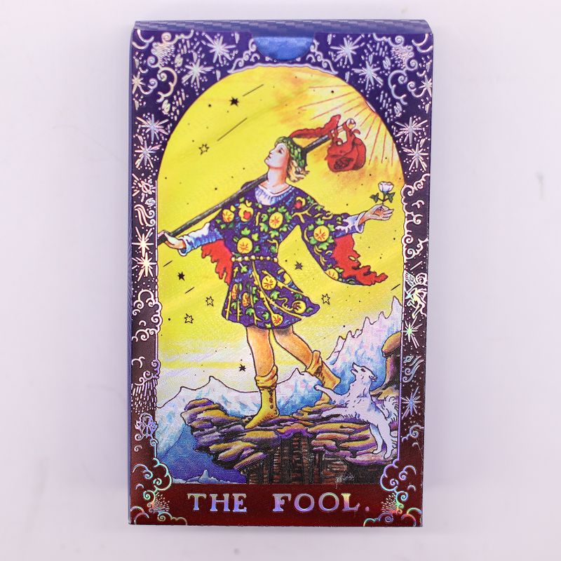 Jeu De Cartes De Tarot Avec Dorure Bleu – Mandala – Avec Livret