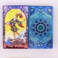 Jeu De Cartes De Tarot Avec Dorure Bleu – Mandala – Avec Livret