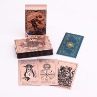 Jeu de Cartes De Tarot Avec Dorure Rose - Phases de La Lune - Avec Livret