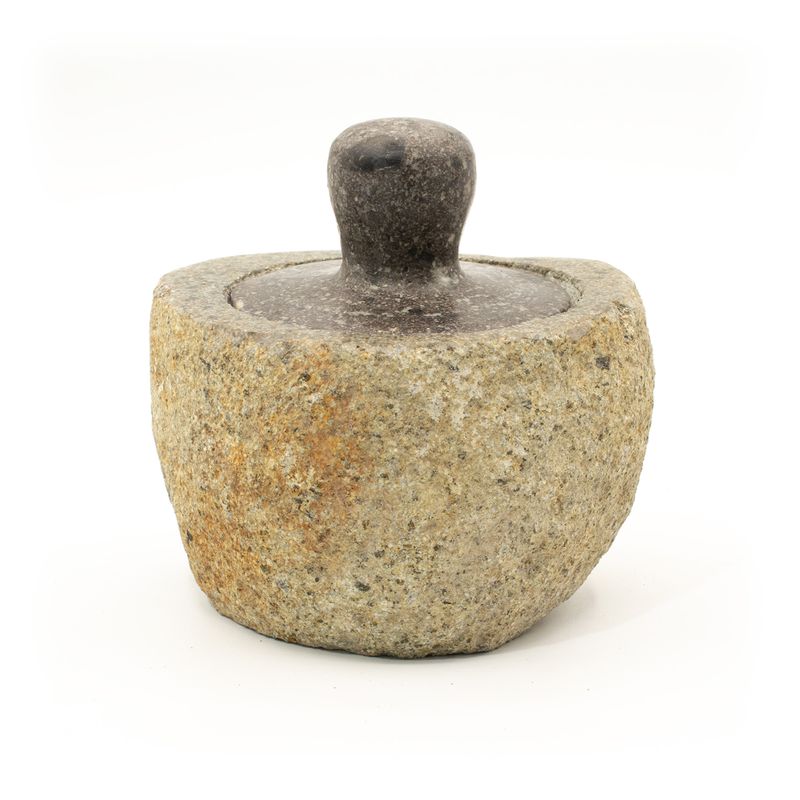Pot d’Ancrage en Pierre de Rivière – Moyen (env. 12x8 cm)