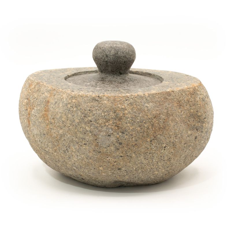 Pot d’Ancrage en Pierre de Rivière – Grand (env. 15x12 cm)