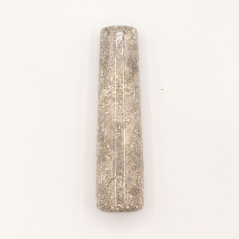 Mortier & Pilon Décoratifs en Pierre de Rivière Naturelle – Moyen (env. 12x8 cm)