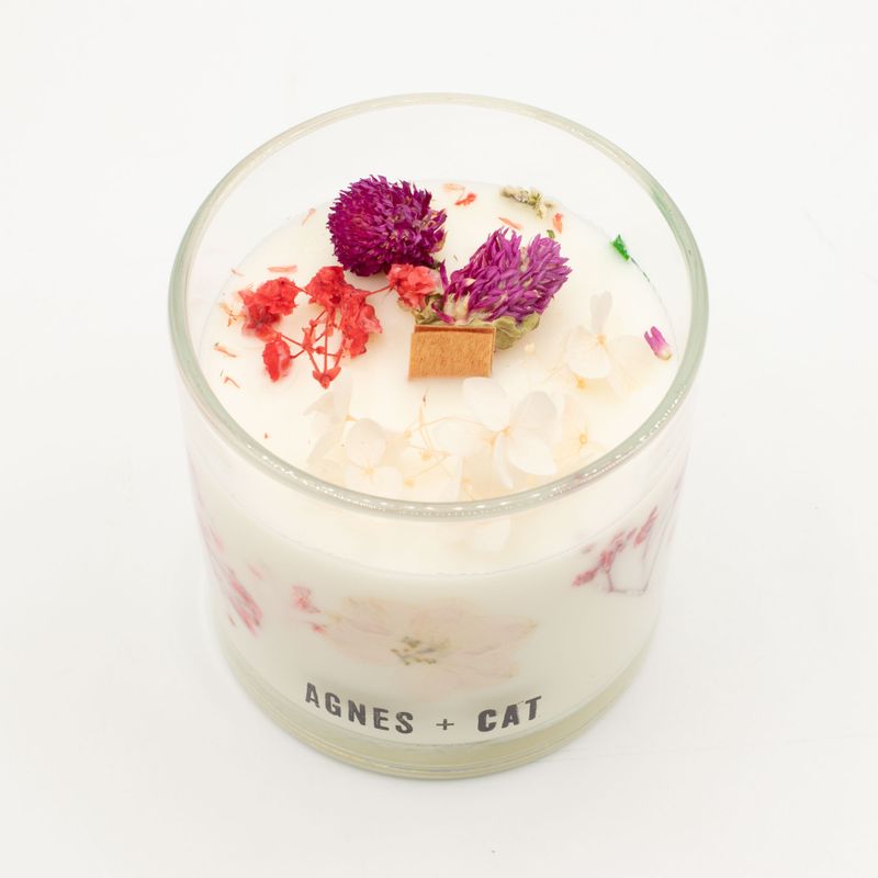 Agnes & Cat Bougie Végétale à la Cire de Soja – Roses de Sawrey