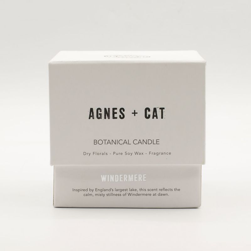 Agnes & Cat Bougie Végétale à la Cire de Soja – Eaux Calmes de Windermere