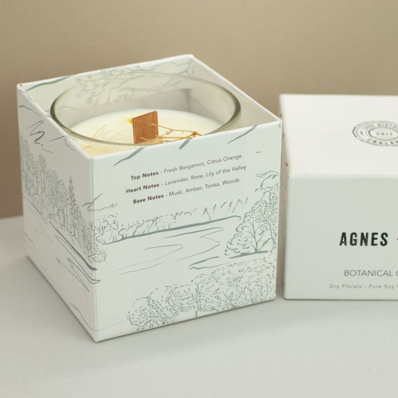 Agnes & Cat Bougie Végétale à la Cire de Soja – Eaux Calmes de Windermere