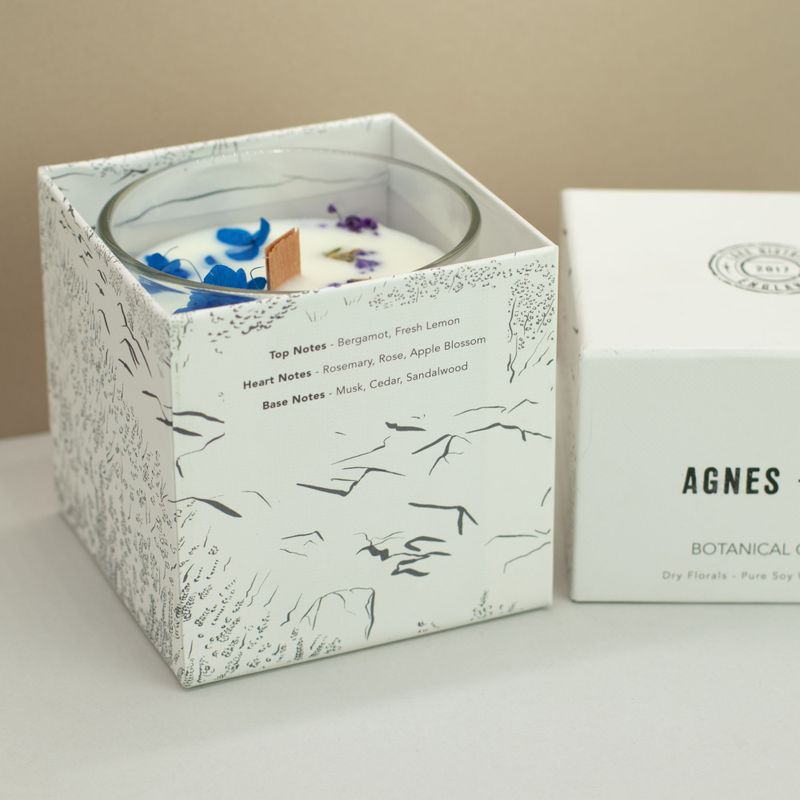 Bougie Végétale à la Cire de Soja Agnes + Cat – Lavande des Landes