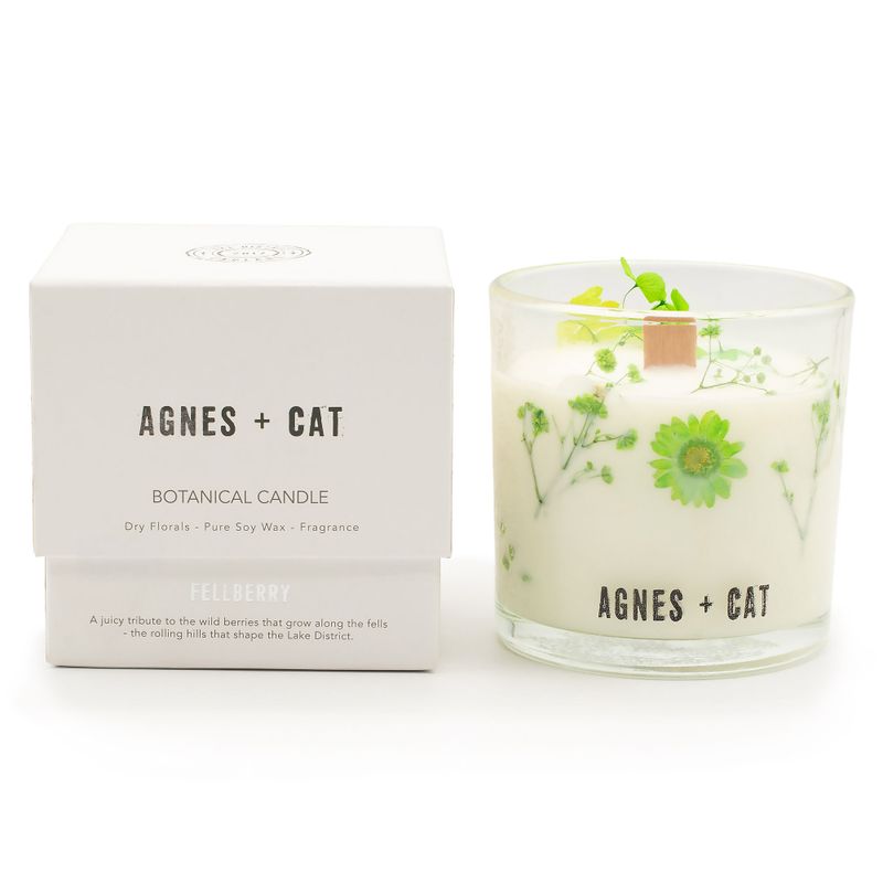 Bougie Végétale à la Cire de Soja Agnes + Cat – Baies des Hauts Plateaux