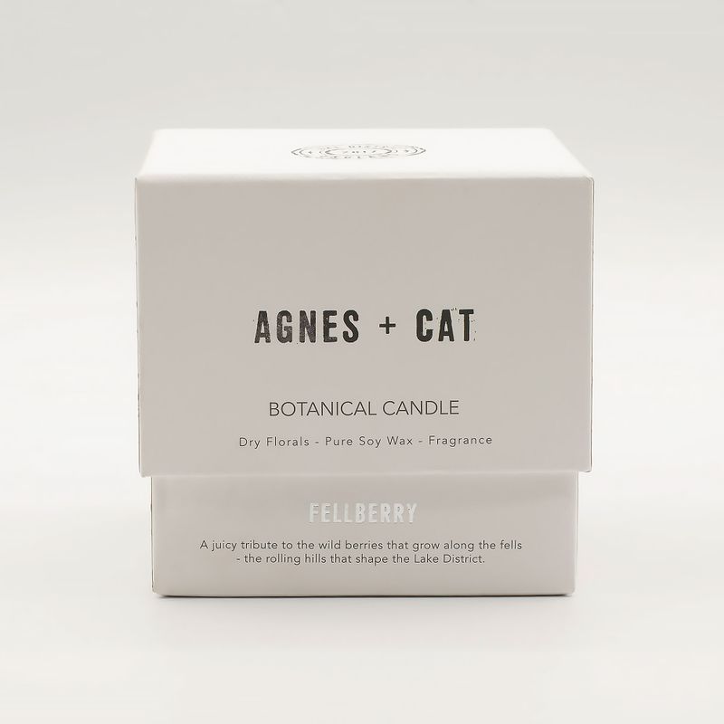 Bougie Végétale à la Cire de Soja Agnes + Cat – Baies des Hauts Plateaux
