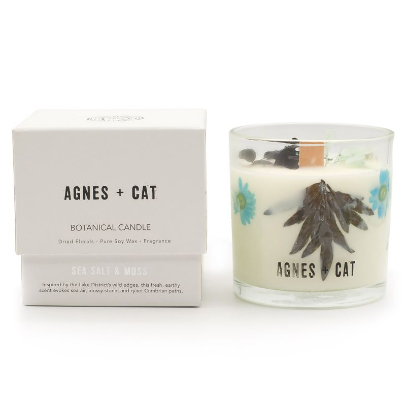 Bougie Végétale à la Cire de Soja Agnes + Cat – Sel Marin & Mousse