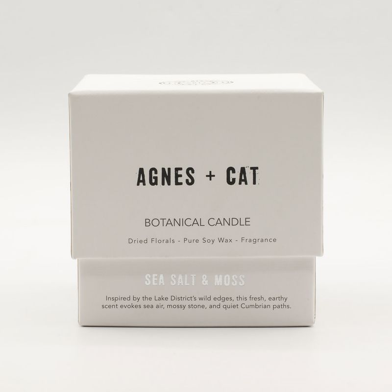 Bougie Végétale à la Cire de Soja Agnes + Cat – Sel Marin & Mousse