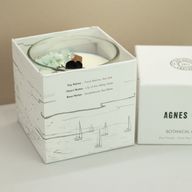 Bougie Végétale à la Cire de Soja Agnes + Cat – Sel Marin & Mousse