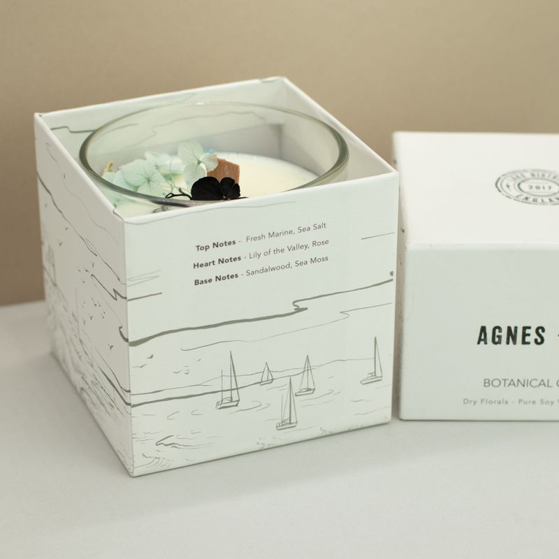 Bougie Végétale à la Cire de Soja Agnes + Cat – Sel Marin & Mousse
