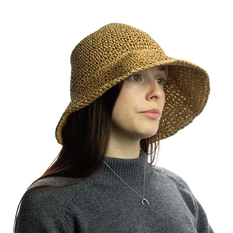 Chapeau De Soleil En Paille – Café Naturel