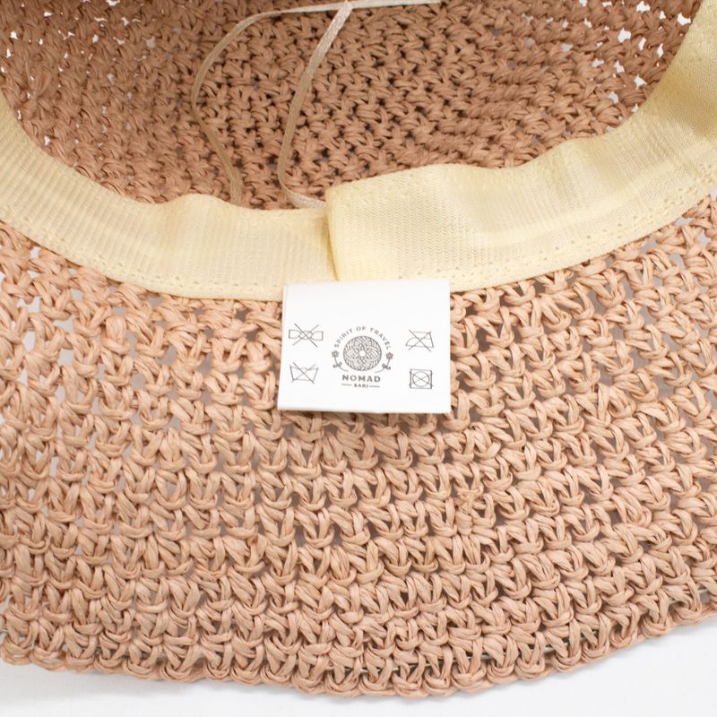 Chapeau De Soleil En Paille – Rose Blush