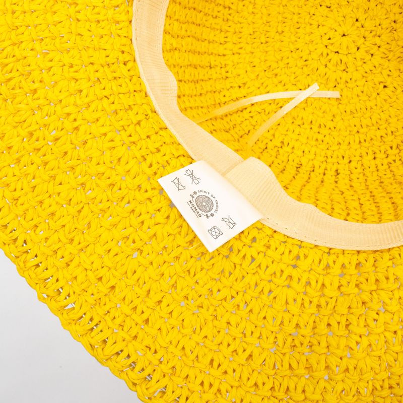 Chapeau De Soleil En Paille – Jaune