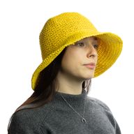 Chapeau De Soleil En Paille – Jaune