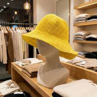 Chapeau De Soleil En Paille – Jaune