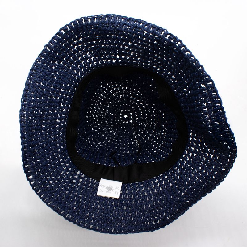 Chapeau De Soleil En Paille – Bleu Marine