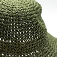 Chapeau De Soleil En Paille – Vert Mousse