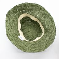 Chapeau De Soleil En Paille – Vert Mousse