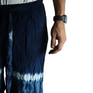 Pantalon De Détente Style Japonais - M - Bleu, Sarcelle / Orange