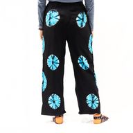 Pantalon De Détente Style Japonais - M - Noir, Bleu