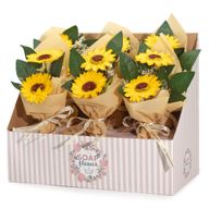 Fleurs de Savon Prêt A la Vente- Deux Bouquets de Tournesol