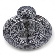 Porte-Encens Assiette Champignon Effet Argent
