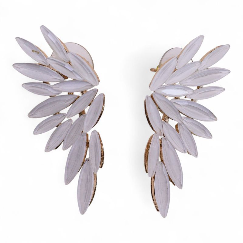 Boucles d’Oreilles Perles - Verre Vintage - Ailes d’Ange