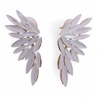 Boucles d’Oreilles Perles - Verre Vintage - Ailes d’Ange
