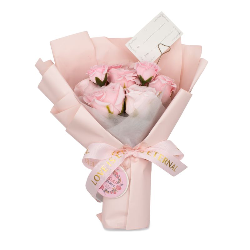 Grand Bouquet De Roses Roses- L’Amour Est Éternel - Carte Cadeau