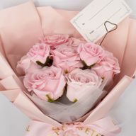 Grand Bouquet De Roses Roses- L’Amour Est Éternel - Carte Cadeau