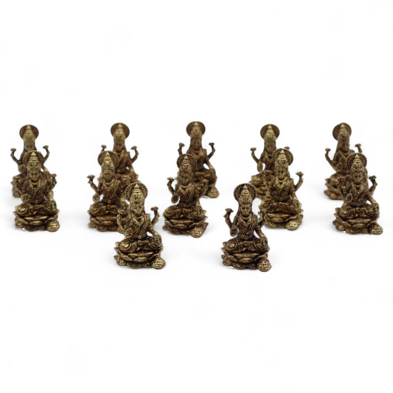 Dieux Miniatures En Laiton – Lakshmi (11 G) – 30 Mm