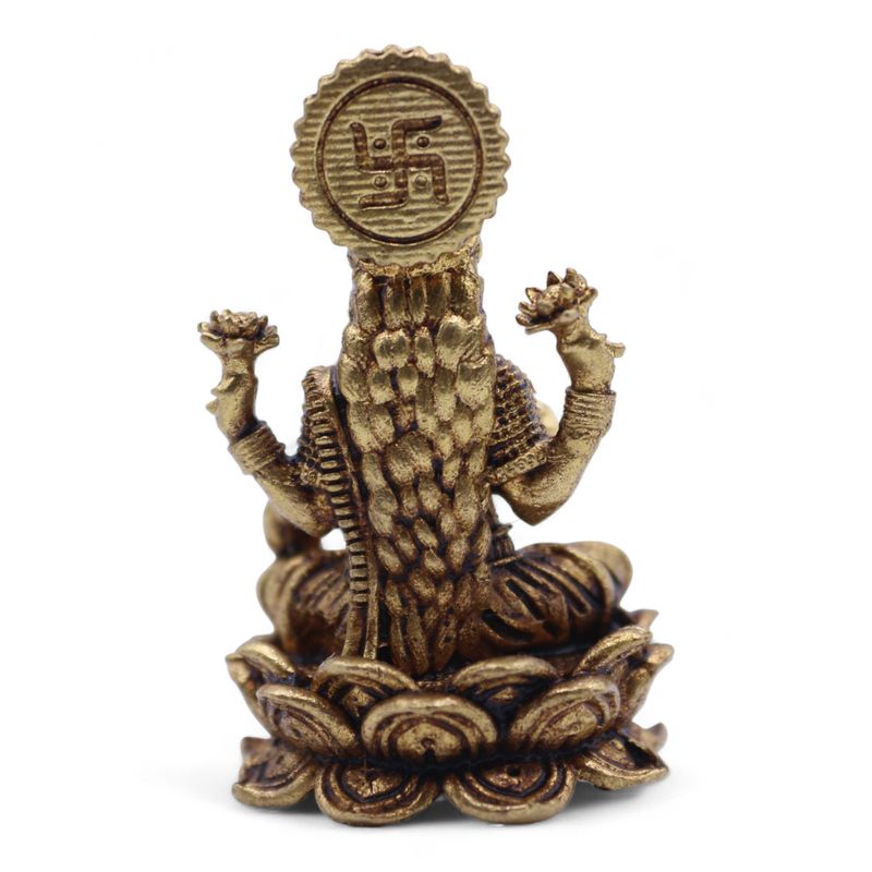 Dieux Miniatures En Laiton – Lakshmi (22 G) – 37 Mm