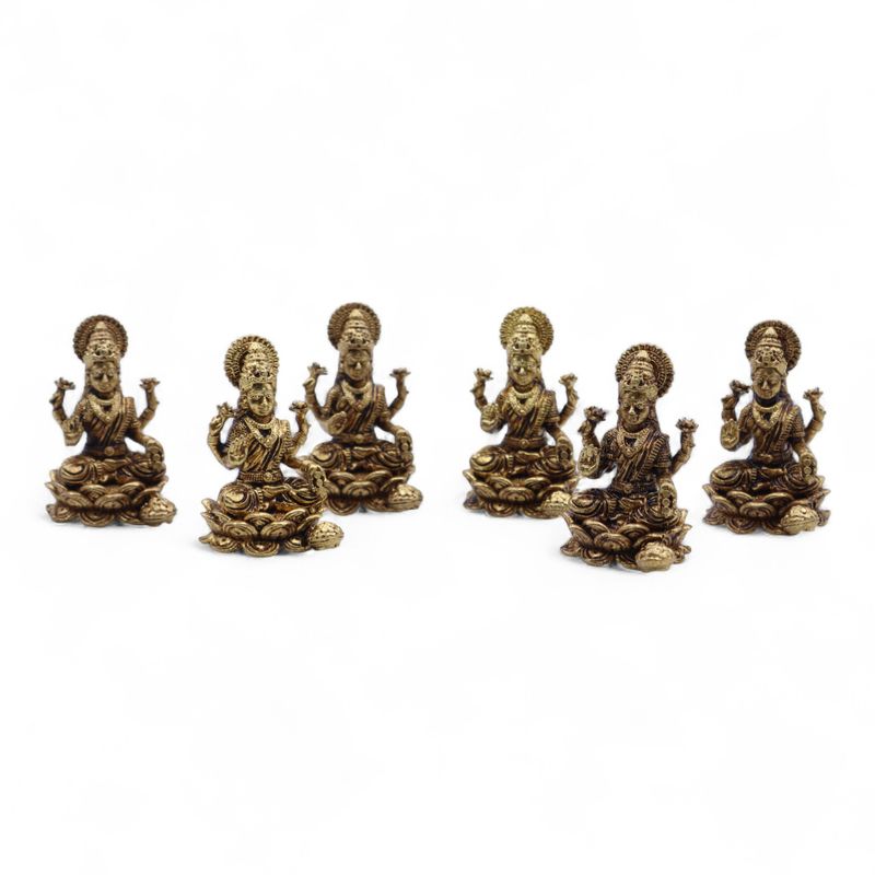 Dieux Miniatures En Laiton – Lakshmi (22 G) – 37 Mm