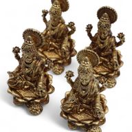 Dieux Miniatures En Laiton – Lakshmi (52 G) – 49 Mm