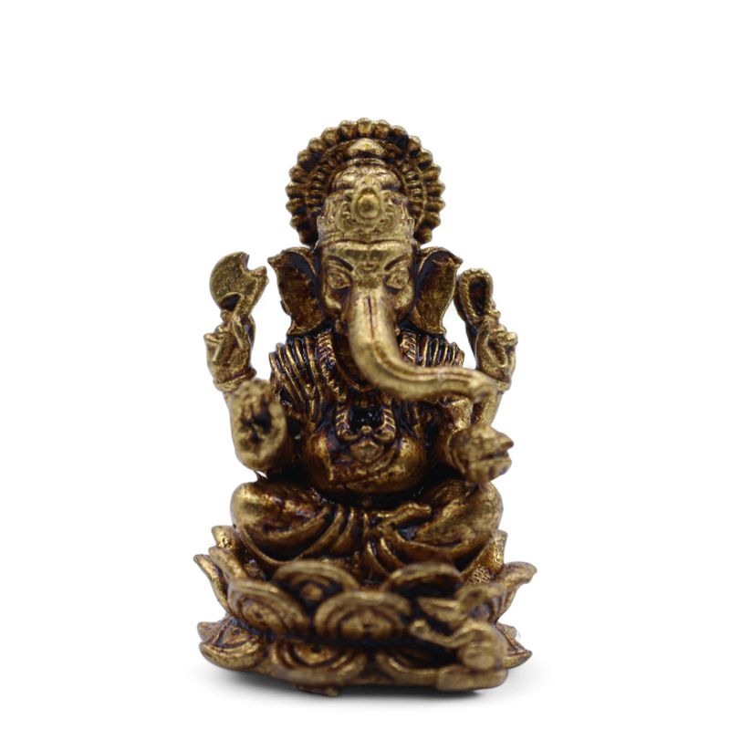 Dieux Miniatures En Laiton – Ganesha (12 G) – 30 Mm