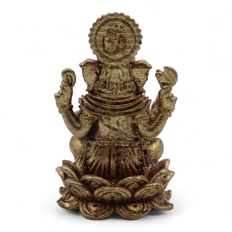 Dieux Miniatures En Laiton – Ganesha (22 G) – 37 Mm